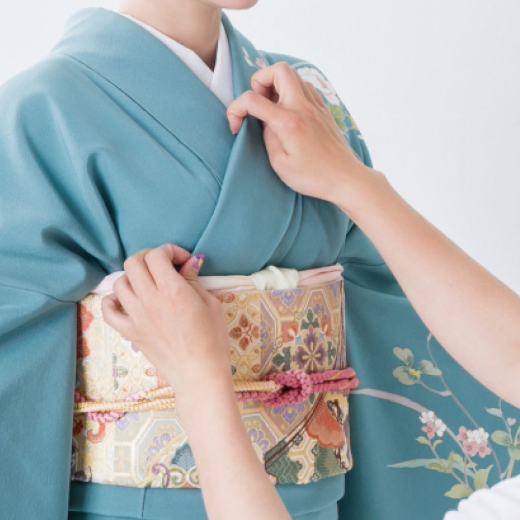 美容室の着付け